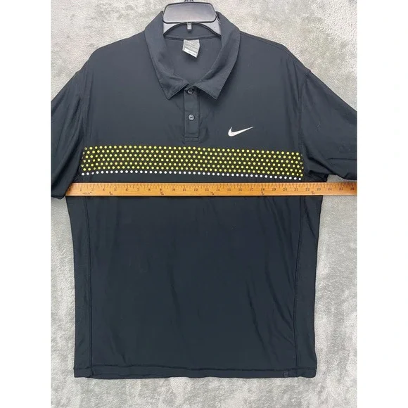 Nike Rafael Nadal 2009 US‎ Open Tennis Polo Shirt size XL Black RAFA - Picture 2 of 10